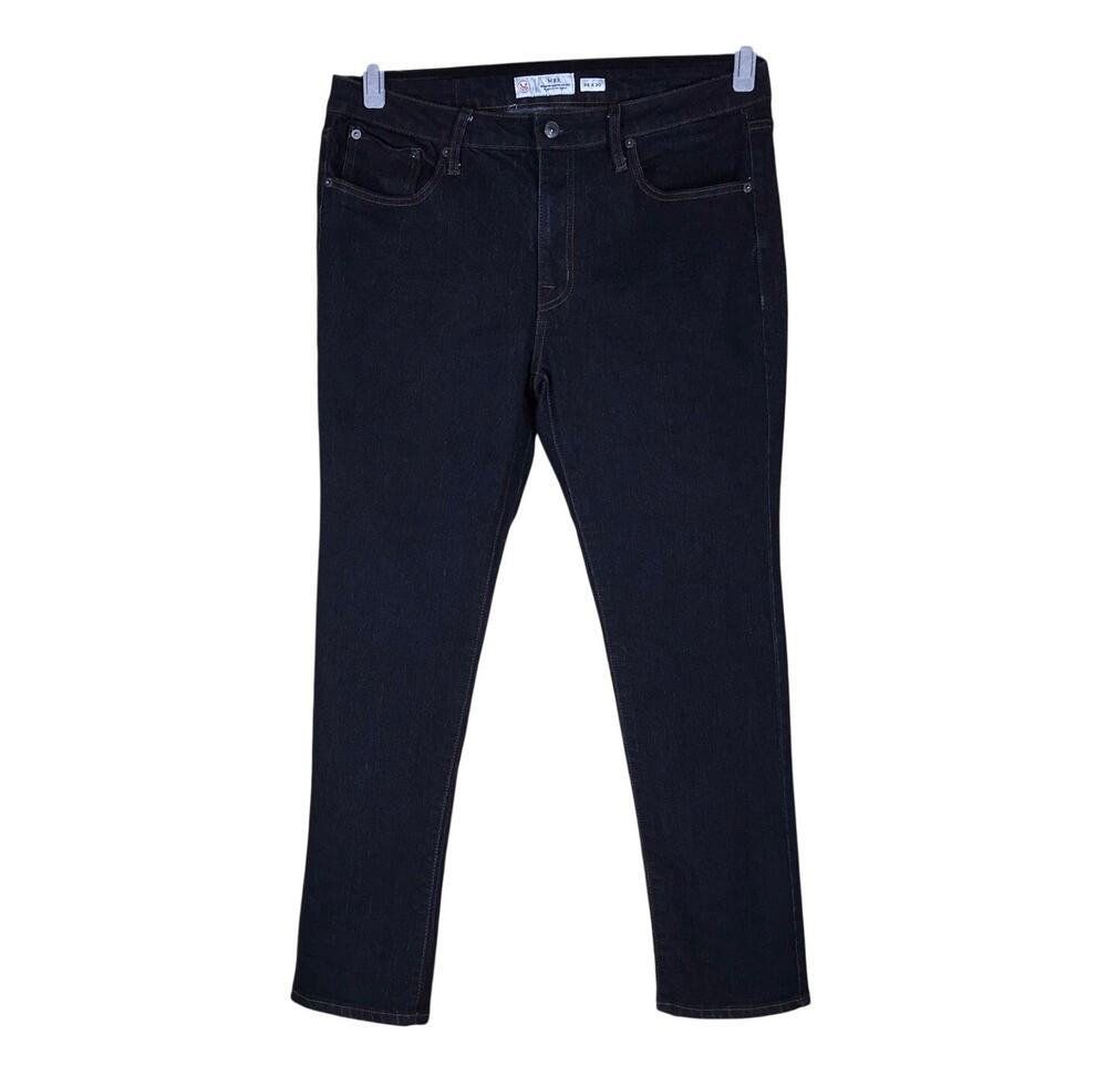 MBX Los Angeles Jeans Men’s 34x30 Black Blue Stretch Skinny Premium Denim